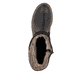 Tiefschwarze remonte Damen Kurzstiefel D0B80-00 mit griffiger Glass-Fibre Sohle. Schuh von oben.