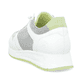 Weiße remonte Damen Sneaker Low D2G03-80 mit Schnürung sowie der Komfortweite G. Schuh von hinten.