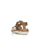 
Olivgrüne remonte Damen Riemchensandalen R6853-54 mit einer leichten Profilsohle. Schuh von hinten