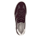 Baskets basses remonte rouges pour femme D2C05-33 avec lacets. Semelle extérieure de la chaussure.
