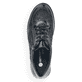 Baskets basses remonte noires pour femme R0701-03 avec fermeture éclair. Semelle extérieure de la chaussure.
