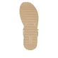 Metallische remonte Riemchensandalen D1J57-90 mit einem Klettverschluss. Schuh Laufsohle.