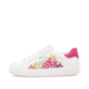 Weiße remonte Damen Sneaker Low D2J00-82 mit Schnürung sowie der Komfortweite G. Schuh Außenseite.