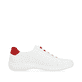 Lilienweiße remonte Damen Schnürschuhe D1E02-80 mit einem Reißverschluss. Schuh Innenseite.