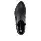 Schwarze remonte Damen Stiefeletten R5190-00 mit einem Reißverschluss. Schuh von oben.