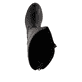 
Nachtschwarze remonte Damen Hochschaftstiefel R6581-02 mit einer Profilsohle. Schuh von oben