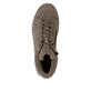 Graue remonte Damen Schnürstiefel D4A74-42 mit wasserabweisender TEX-Membran. Schuh von oben.