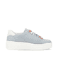 Blaue remonte Damen Sneaker Low D1C06-12 mit Reißverschluss sowie Komfortweite G. Schuh Innenseite.