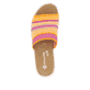 Gelbe remonte Damen Pantoletten D1J54-68 mit Gummizug sowie weicher Einlegesohle. Schuh von oben.