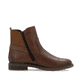 Nussbraune remonte Damen Kurzstiefel D1U71-22 mit goldener Zierschnalle. Schuh Innenseite.