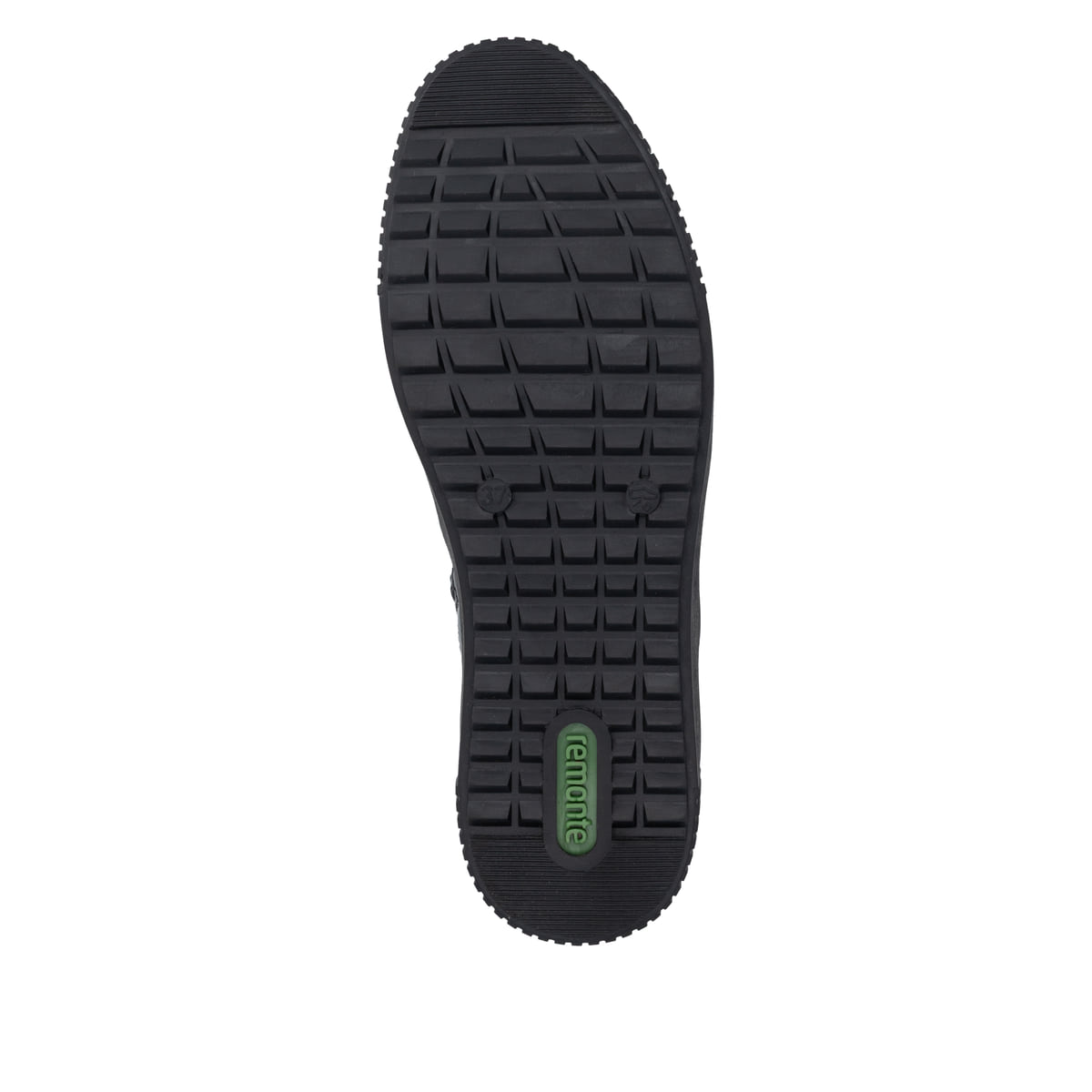 Vegane, schwarze remonte Chelsea Boots R7994-02 mit einem Reißverschluss. Schuh Laufsohle.