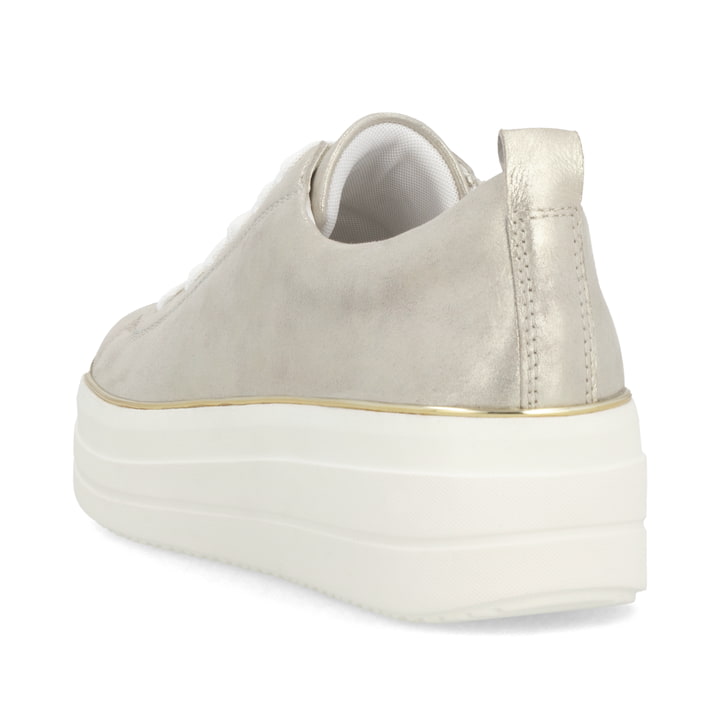 Goldene remonte Damen Sneaker Low D1C03-60 mit Schnürung sowie Komfortweite G. Schuh von hinten.