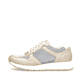 Metallische remonte Damen Sneaker Low D2G03-90 mit einer Schnürung. Schuh Außenseite.