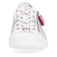 Weiße remonte Damen Schnürschuhe R3403-81 mit einem Reißverschluss. Schuh von vorne.