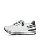 Weiße remonte Damen Sneaker Low D1312-80 mit Reißverschluss sowie Komfortweite G. Schuh Außenseite.