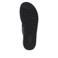 Mules remonte noires pour femme D0Q64-00 avec fermeture velcro. Semelle extérieure de la chaussure.