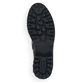 Schwarze remonte Damen Schnürstiefel D8671-01 mit einem Reißverschluss. Schuh Laufsohle.