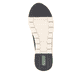 Baskets basses remonte noires pour femmes R6700-04 avec fermeture éclair. Semelle extérieure de la chaussure.
