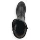 
Nachtschwarze remonte Damen Hochschaftstiefel R6590-01 mit einer Profilsohle. Schuh von oben