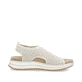 Beige remonte Riemchensandalen D1J55-60 mit Gummizug sowie weicher Einlegesohle. Schuh Innenseite.