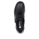 Mocassins remonte noirs pour femme R7600-04 avec fermeture velcro. Semelle extérieure de la chaussure.