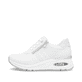 Weiße remonte Damen Sneaker Low D2H01-80 mit Reißverschluss sowie Extraweite H. Schuh Außenseite.