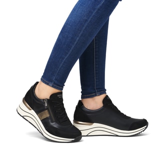 Remonte Sneaker basse da donna D2C01, con inserto sciolto, Bianco Kombi 81, 36 EU