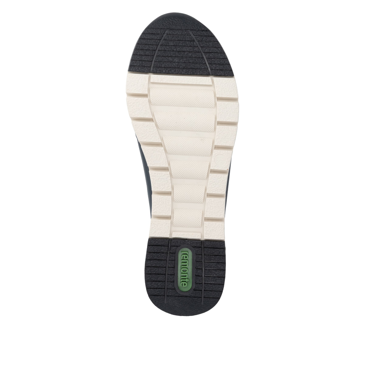 Dunkelblau-braune remonte Damen Sneaker R6716-14. Schuh Laufsohle.