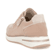 Rosane remonte Damen Sneaker Low D1G10-31 mit einem Reißverschluss. Schuh von hinten.