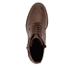 Bottines remonte marron pour femme D2A74-25 avec fermeture éclair. Semelle extérieure de la chaussure.