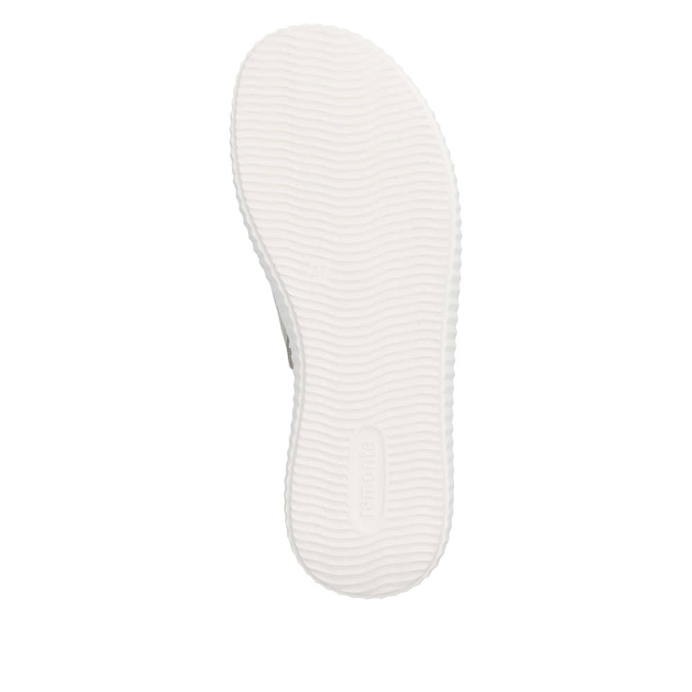 Mules remonte dorées pour femme D3L53-90 avec finition métallisée. Semelle extérieure de la chaussure.