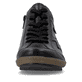 Schwarz-bronzene remonte Damen Schnürstiefel R1454-03. Schuh von vorne.