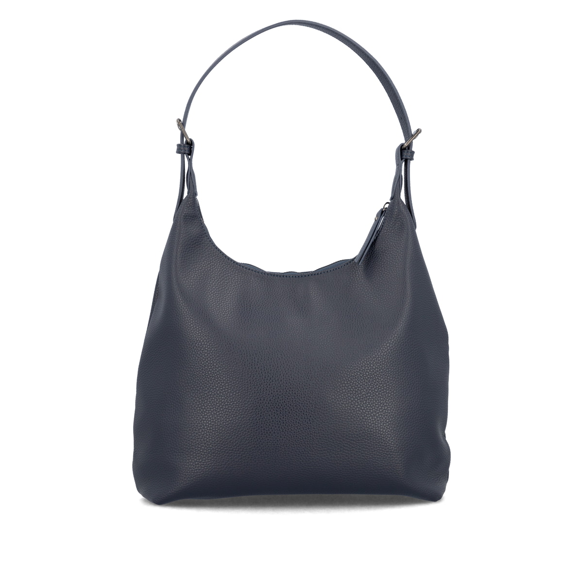 Sac bandoulière remonte Q0725-14 en bleu avec un compartiment principal spacieux, fermeture éclair et deux poches extérieures. Verso.