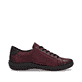 Weinrote remonte Damen Schnürschuhe D1E03-35 mit einem Reißverschluss. Schuh Innenseite.