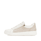 Weiße remonte Damen Sneaker Low D2E00-81 mit Reißverschluss sowie Komfortweite G. Schuh Außenseite.