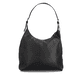 Sac bandoulière remonte Q0725-00 en noir avec un compartiment principal spacieux, fermeture éclair et deux poches extérieures. Verso.