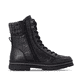 Schwarze remonte Damen Schnürstiefel D2U70-03 mit wasserabweisender TEX-Membran. Schuh Innenseite.