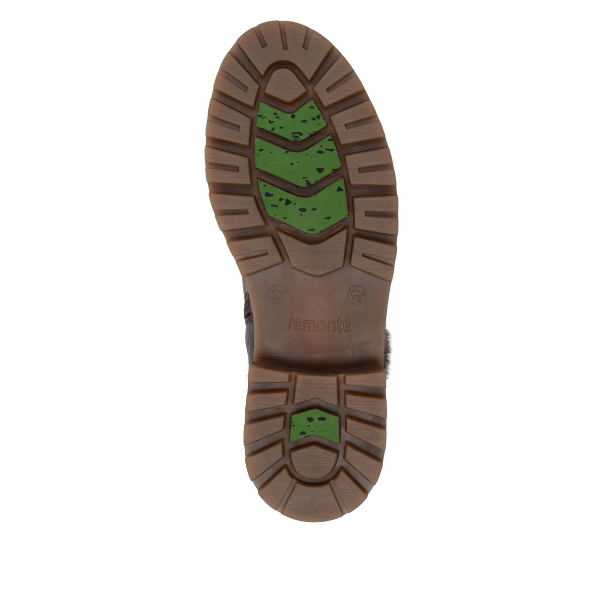 Dunkelbraune remonte Damen Schnürstiefel D0B74-25. Schuh Laufsohle.