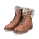 
Zimtbraune remonte Damen Schnürstiefel D0B74-24 mit griffiger Glass-Fibre Sohle. Schuhpaar schräg.