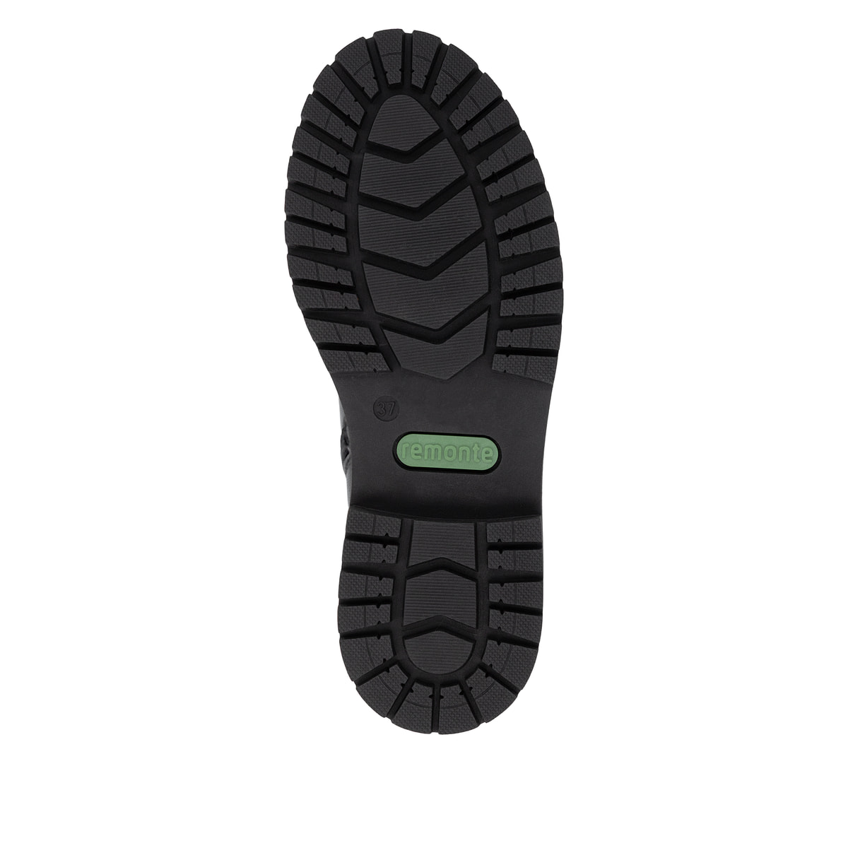 Schwarze remonte Damen Schnürstiefel D4B73-00 mit wasserabweisender TEX-Membran. Schuh Laufsohle.