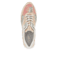 Bunte remonte Damen Sneaker D1G01-90 mit Schnürung sowie bunter Marmorierung. Schuh von oben.