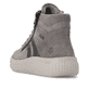 Baskets basses remonte grises femmes D3E70-42 avec membrane remonteTEX. Chaussure vue de l'arrière.