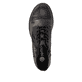 Bronze-dunkelbraune remonte Damen Schnürstiefel D4378-91 mit auffälligem Muster. Schuh von oben.