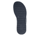 Blaue vegane remonte Riemchensandalen D1J53-14 mit einem Klettverschluss. Schuh Laufsohle.