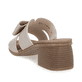 Goldene remonte Damen Pantoletten R8759-90 mit Gummizug sowie leichter Sohle. Schuh von hinten.