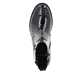 Chelsea Boots remonte noires pour femme D8684-03 avec boucle tendance. Semelle extérieure de la chaussure.