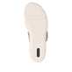 Mules remonte métalliques pour femme R6858-90 avec boucle tendance. Semelle extérieure de la chaussure.