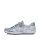 
Himmelblaue remonte Damen Schnürschuhe R1402-11 mit einer dämpfenden Profilsohle. Schuh Außenseite