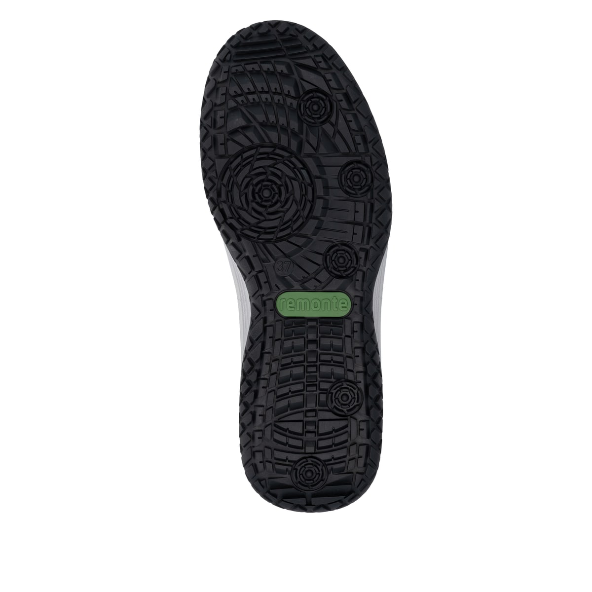 Dunkelblaue remonte Damen Schnürstiefel D3Q70-14. Schuh Laufsohle.