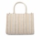 remonte Damen Shopper Q0757-90 in Altrosa-Metallic aus Kunstleder mit Reißverschluss. Shopper getragen.